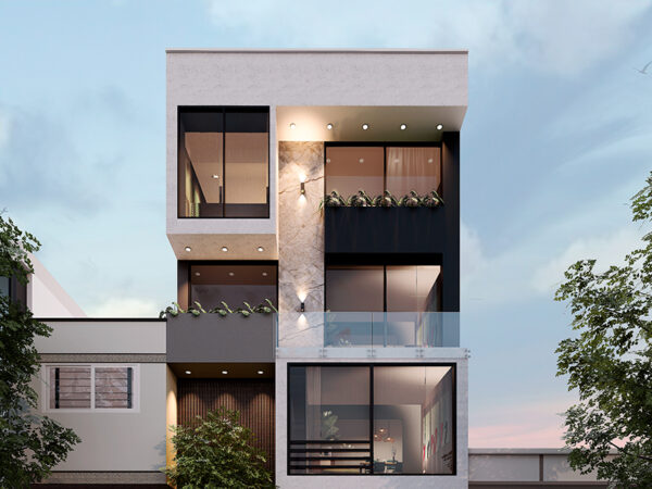 Edificio moderno 4 pisos